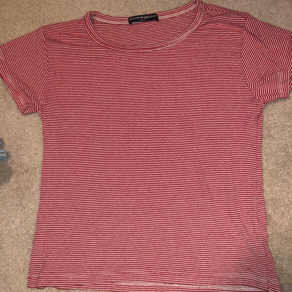 brandy melville striped top rare